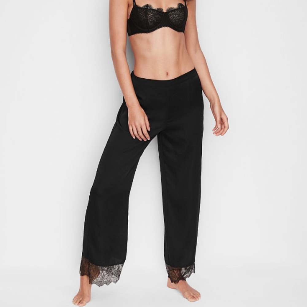 Victoria’s Secret Satin & Chantilly Lace Pant